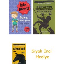 İş Bankası Kültür Yayınları Işte Mert! - Parti Davetiyesi - Anlayışlı Olmak + Dünyanın Merkezine Yolculuk + Siyah Inci Hediye