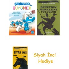 İş Bankası Kültür Yayınları Şirinler ile Büyümek 5 - Kızgın Şirin Herkesi Haksız Buluyor + Dünyanın Merkezine Yolculuk + Siyah Inci Hediye