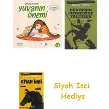 İş Bankası Kültür Yayınları Elif’in Maceraları 2 - Yuvanın Önemi + Dünyanın Merkezine Yolculuk + Siyah Inci Hediye