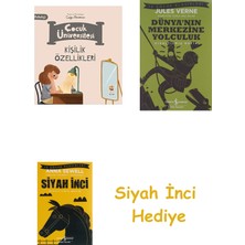 İş Bankası Kültür Yayınları Çocuk Üniversitesi-Kişilik Özellikleri + Dünyanın Merkezine Yolculuk + Siyah Inci Hediye