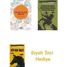 İş Bankası Kültür Yayınları Türk Yazınından Seçilmiş Çocuklar Için Şiirler + Dünyanın Merkezine Yolculuk + Siyah Inci Hediye