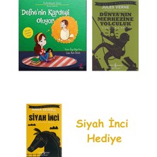 İş Bankası Kültür Yayınları Defne'nin Kardeşi Oluyor Farkındayım Serisi - Kardeş Sendromu + Dünyanın Merkezine Yolculuk + Siyah Inci Hediye