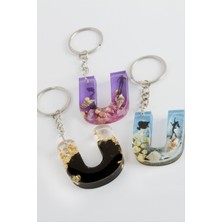 Ayena Moda U Harfli Epoksi Anahtarlık