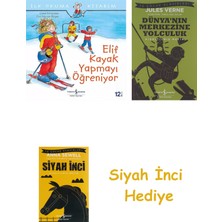İş Bankası Kültür Yayınları Ilk Okuma Kitabım Elif Kayak Yapmayı Öğreniyor + Dünyanın Merkezine Yolculuk + Siyah Inci Hediye