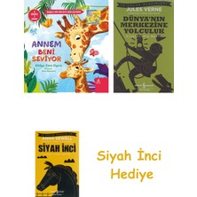 İş Bankası Kültür Yayınları Annem - Babam Beni Seviyor (2 Hikaye Bir Arada) + Dünyanın Merkezine Yolculuk + Siyah Inci Hediye
