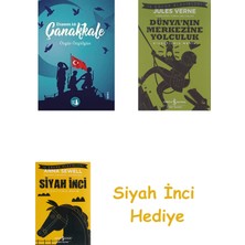 İş Bankası Kültür Yayınları Çanakkale Efsanenin Adı + Dünyanın Merkezine Yolculuk + Siyah Inci Hediye