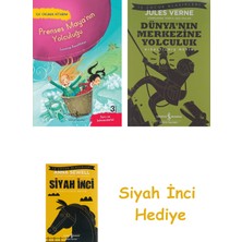 İş Bankası Kültür Yayınları Prenses Maya'nın Yolculuğu - Ilk Okuma Kitabım (Kapak Değişebilir) + Dünyanın Merkezine Yolculuk + Siyah Inci Hediye