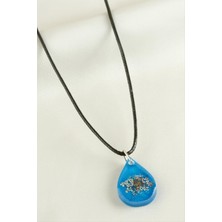 Ayena Moda Sultan Çiçeği Damla Epoksi Kolye