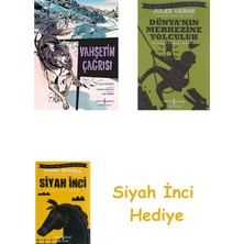 İş Bankası Kültür Yayınları Vahşetin Çağrısı: Çizgilerle Klasikler Dizisi + Dünyanın Merkezine Yolculuk + Siyah Inci Hediye