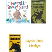 İş Bankası Kültür Yayınları Neşeli Banyo Saati + Dünyanın Merkezine Yolculuk + Siyah Inci Hediye