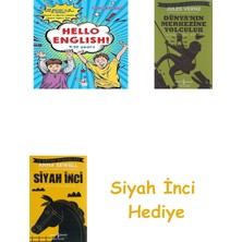 İş Bankası Kültür Yayınları Hello English! 9-10 Years + Dünyanın Merkezine Yolculuk + Siyah Inci Hediye