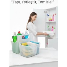 İlkyaz Fashion Temizlik Malzemesi Organizer Kutusu –  Çok Amaçlı Düzenleyici Sepet  ILKYZHB-RS3455