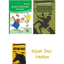 İş Bankası Kültür Yayınları Şimdi Öğrenme Zamanı - Zaman Kavramı + Dünyanın Merkezine Yolculuk + Siyah Inci Hediye