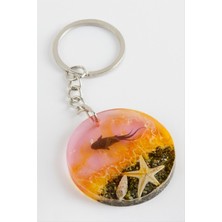 Ayena Moda Balık Gün Batımı Epoksi Anahtarlık