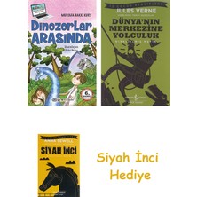 İş Bankası Kültür Yayınları Dinozorlar Arasında + Dünyanın Merkezine Yolculuk + Siyah Inci Hediye