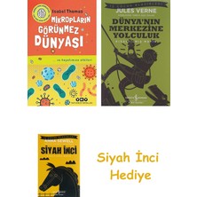 İş Bankası Kültür Yayınları Mikropların Görünmez Dünyası… ve Hayatımıza Etkileri + Dünyanın Merkezine Yolculuk + Siyah Inci Hediye