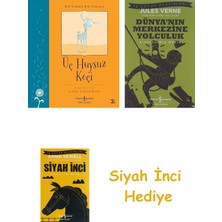 İş Bankası Kültür Yayınları Üç Huysuz Keçi: Bir Varmış Bir Yokmuş + Dünyanın Merkezine Yolculuk + Siyah Inci Hediye