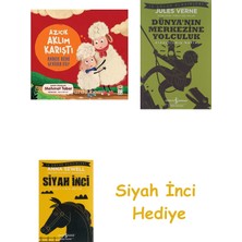 İş Bankası Kültür Yayınları Azıcık Aklım Karıştı - Annem Beni Seviyor Mu? + Dünyanın Merkezine Yolculuk + Siyah Inci Hediye