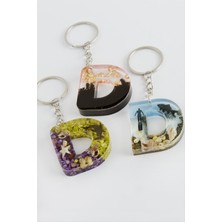 Ayena Moda D Harfli Epoksi Anahtarlık