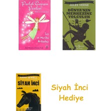 İş Bankası Kültür Yayınları Parlak Çayırın Perileri 1: Dilekleriniz Gerçek Olsun! Ivy ve Harika Arkadaşı + Dünyanın Merkezine Yolculuk + Siyah Inci Hediye