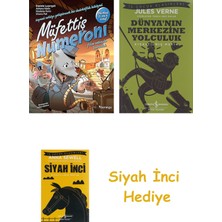 İş Bankası Kültür Yayınları Müfettiş Numeroni 1: Film Setinde Hırsızlık - Sayısal Zekâ Gelişimi Için Etkinlikli ve Çıkartmalı Dedektiflik Çizgi Romanı (7-9 Yaş) + Dünyanın Merkezine Yolculuk + Siyah Inci Hediye