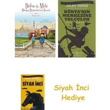 İş Bankası Kültür Yayınları Defne Ile Mete Dünya Hazinelerinin Peşinde - Türkiye Turu + Dünyanın Merkezine Yolculuk + Siyah Inci Hediye