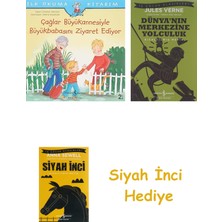 İş Bankası Kültür Yayınları Çağlar Büyükannesiyle Büyükbabasını Ziyaret Ediyor: Ilk Okuma Kitabım + Dünyanın Merkezine Yolculuk + Siyah Inci Hediye