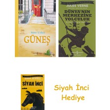 İş Bankası Kültür Yayınları Güneş + Dünyanın Merkezine Yolculuk + Siyah Inci Hediye