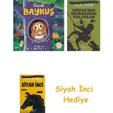 İş Bankası Kültür Yayınları Küçük Baykuş: Doğanın Eşsiz Hikayeleri 12 + Dünyanın Merkezine Yolculuk + Siyah Inci Hediye
