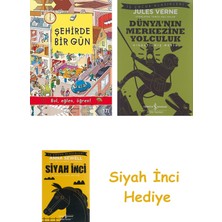 İş Bankası Kültür Yayınları Şehirde Bir Gün: Bul, Eğlen, Öğren! + Dünyanın Merkezine Yolculuk + Siyah Inci Hediye