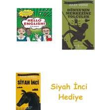 İş Bankası Kültür Yayınları Hello English! 7-8 Years + Dünyanın Merkezine Yolculuk + Siyah Inci Hediye