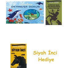 İş Bankası Kültür Yayınları Ilk Dokun Hisset Kitabım - Okyanusa Dokun + Dünyanın Merkezine Yolculuk + Siyah Inci Hediye