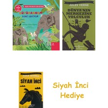 İş Bankası Kültür Yayınları Büyükannem Beni Seviyor (Ciltli - 2 Hikaye Bir Arada) + Dünyanın Merkezine Yolculuk + Siyah Inci Hediye