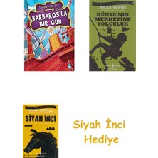 İş Bankası Kültür Yayınları Barbarosla Bir Gün: Ünlülerle Bir Gün + Dünyanın Merkezine Yolculuk + Siyah Inci Hediye