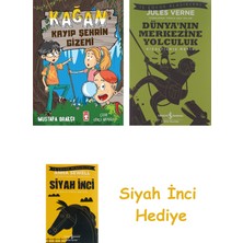 İş Bankası Kültür Yayınları Kağan - Kayıp Şehrin Gizemi + Dünyanın Merkezine Yolculuk + Siyah Inci Hediye