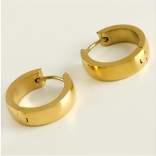 Ayena Moda Halka Lüks Çelik Küpe 1,5 cm