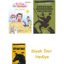 İş Bankası Kültür Yayınları En Iyi Kız Kardeşler - Tatile Gidiyoruz + Dünyanın Merkezine Yolculuk + Siyah Inci Hediye