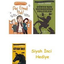 İş Bankası Kültür Yayınları Pes Etmek Yok!: Çocuklar Için 21. Yüzyıl Becerileri - Liderlik ve Sorumluluk (Kapak Değişebilir) + Dünyanın Merkezine Yolculuk + Siyah Inci Hediye