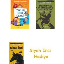 İş Bankası Kültür Yayınları Yine Mi Okul Gezisi! (Ciltli) + Dünyanın Merkezine Yolculuk + Siyah Inci Hediye
