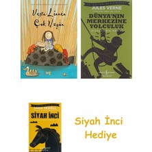 İş Bankası Kültür Yayınları Vesta-Linnea Çok Üzgün + Dünyanın Merkezine Yolculuk + Siyah Inci Hediye