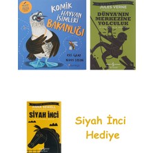 İş Bankası Kültür Yayınları Komik Hayvan Isimleri Bakanlığı + Dünyanın Merkezine Yolculuk + Siyah Inci Hediye