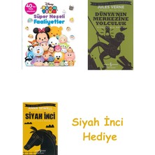 İş Bankası Kültür Yayınları Tsum Tsum - Süper Neşeli Faaliyetler: 40'tan Fazla Çıkartma!: 40'tan Fazla Çıkartma! + Dünyanın Merkezine Yolculuk + Siyah Inci Hediye