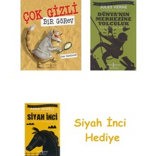 İş Bankası Kültür Yayınları Çok Gizli Bir Görev + Dünyanın Merkezine Yolculuk + Siyah Inci Hediye