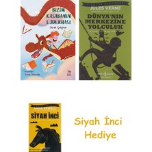 İş Bankası Kültür Yayınları Bizim Kasabanın Ejderhası + Dünyanın Merkezine Yolculuk + Siyah Inci Hediye