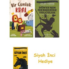 İş Bankası Kültür Yayınları Bir Günlük Kral + Dünyanın Merkezine Yolculuk + Siyah Inci Hediye