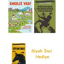 İş Bankası Kültür Yayınları Enerji Ver!: Enerjinin Görsel Keşfi + Dünyanın Merkezine Yolculuk + Siyah Inci Hediye