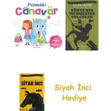 İş Bankası Kültür Yayınları Peşimdeki Canavar + Dünyanın Merkezine Yolculuk + Siyah Inci Hediye