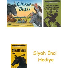 İş Bankası Kültür Yayınları Çirkin Beşli + Dünyanın Merkezine Yolculuk + Siyah Inci Hediye