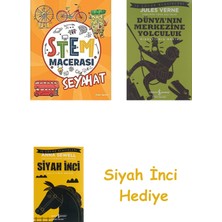 İş Bankası Kültür Yayınları Stem Macerası - Seyahat + Dünyanın Merkezine Yolculuk + Siyah Inci Hediye