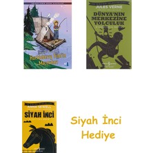 İş Bankası Kültür Yayınları Huckleberry Finn’in Maceraları: Büyülü Fener Çocuk Klasikleri + Dünyanın Merkezine Yolculuk + Siyah Inci Hediye